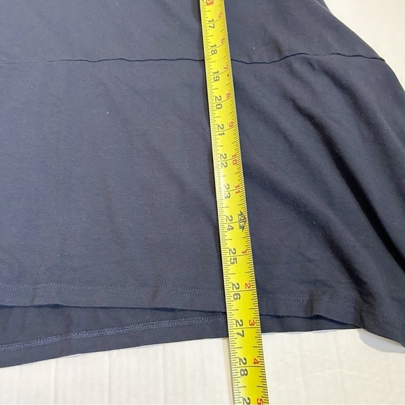 Eileen Fisher Jersey Tank Dress Tunic Size Small Navy Blue Asymmetrical Hem - Picture 15 of 15